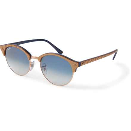Ray-Ban Clubround RB4246 (056597260336) Sunglasses (For Men and Women) in Clear Gradient Blue