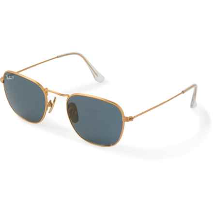 Ray-Ban Frank RB8157 (8056597431217) Sunglasses - Polarized (For Men and Women) in Polar Blue Mirror Gold