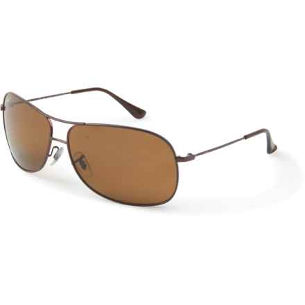 Ray-Ban Made In Italy Aviator RB3267 (0528936760) Sunglasses (For Men and Women) in Dark Brown