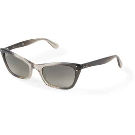 Ray-Ban Made in Italy Lady Burbank RB2299 (056597548731) Cat Eye Sunglasses (For Women) in Grey Gradient