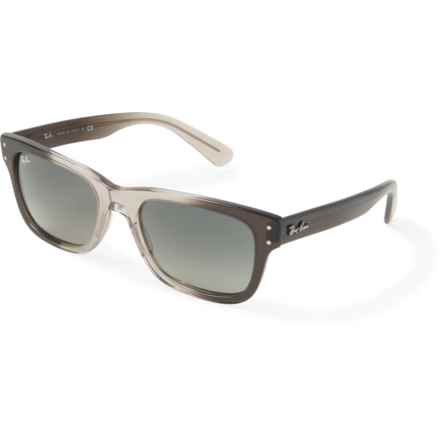 Ray-Ban Made in Italy Mr. Burbank RB2283 (8056597556453) Sunglasses - Crystal Glass Lenses (For Men and Women) in Gradient Grey