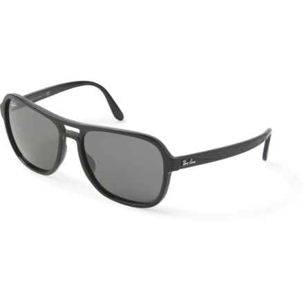 Ray-Ban Made in Italy State Side RB4356 (056597461207) Sunglasses (For Men and Women) in Dark Grey
