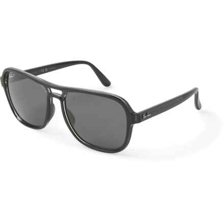 Ray-Ban Made in Italy State Side RB4356 (056597585132) Sunglasses - Polarized (For Men and Women) in Polar Black