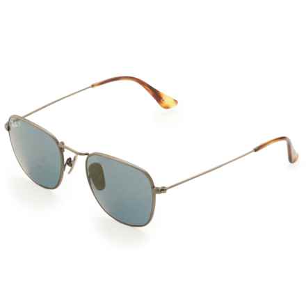 Ray-Ban Made in Japan Frank RB8157 (056597431156) Sunglasses - Polarized in Demigloss Gunmetal/Polar Blue Mirror Gold