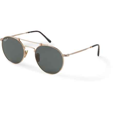 Ray-Ban Titanium Aviator RB8147M (056597001861) Sunglasses - Polarized (For Men and Women) in G-15 Green