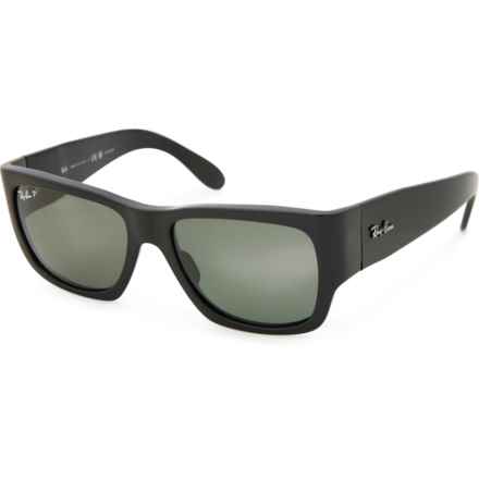 RayBan Made in Italy Nomad RB2187 (056597242707) Sunglasses - Polarized in Black/G-15 Green