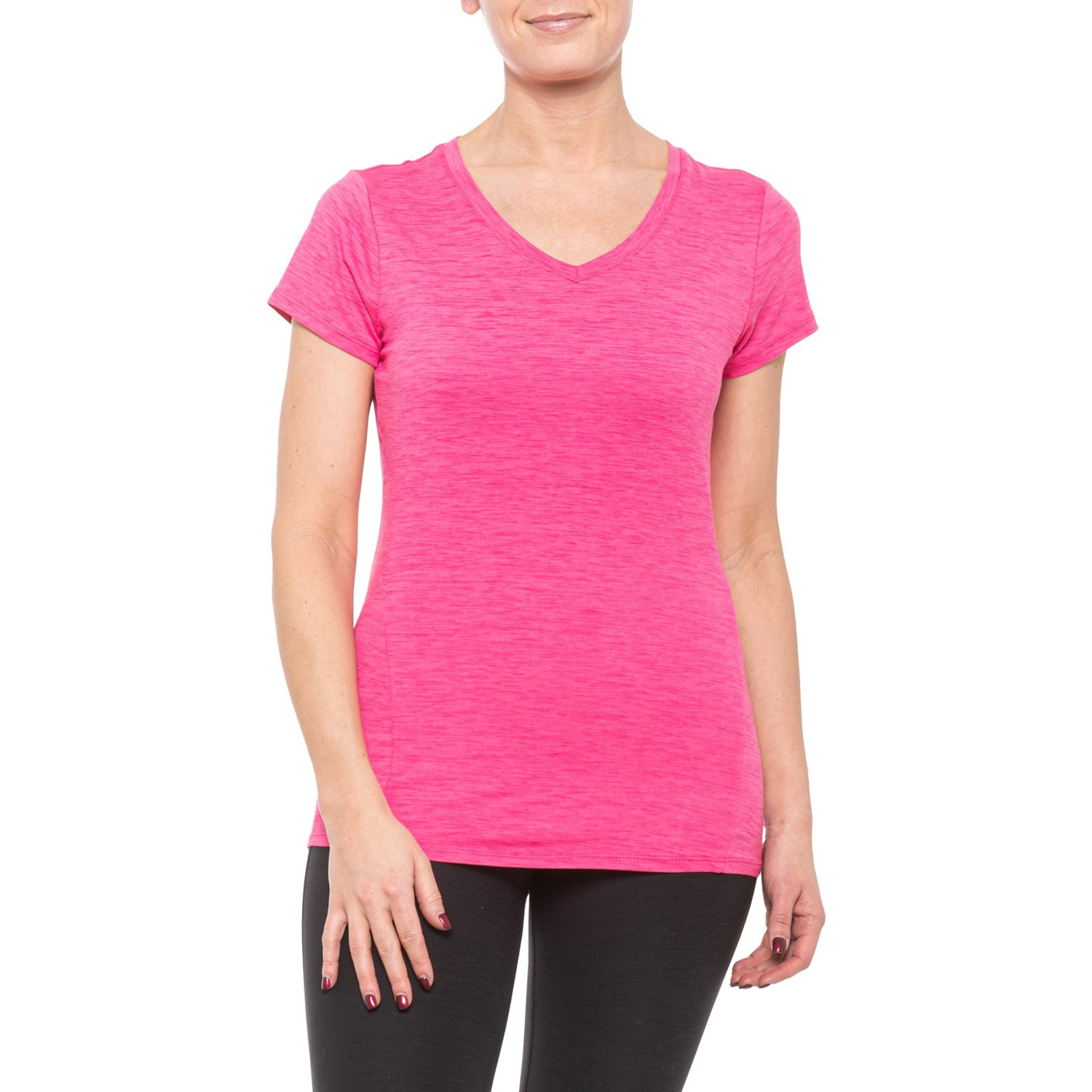 RBX Soft Peached VNeck TShirt (For Women) Save 44
