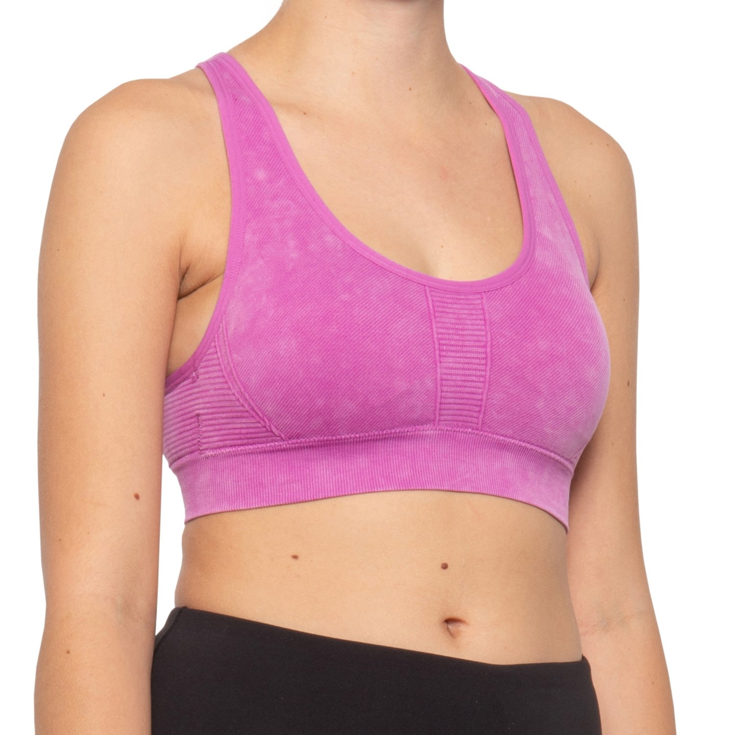 magenta sports bra