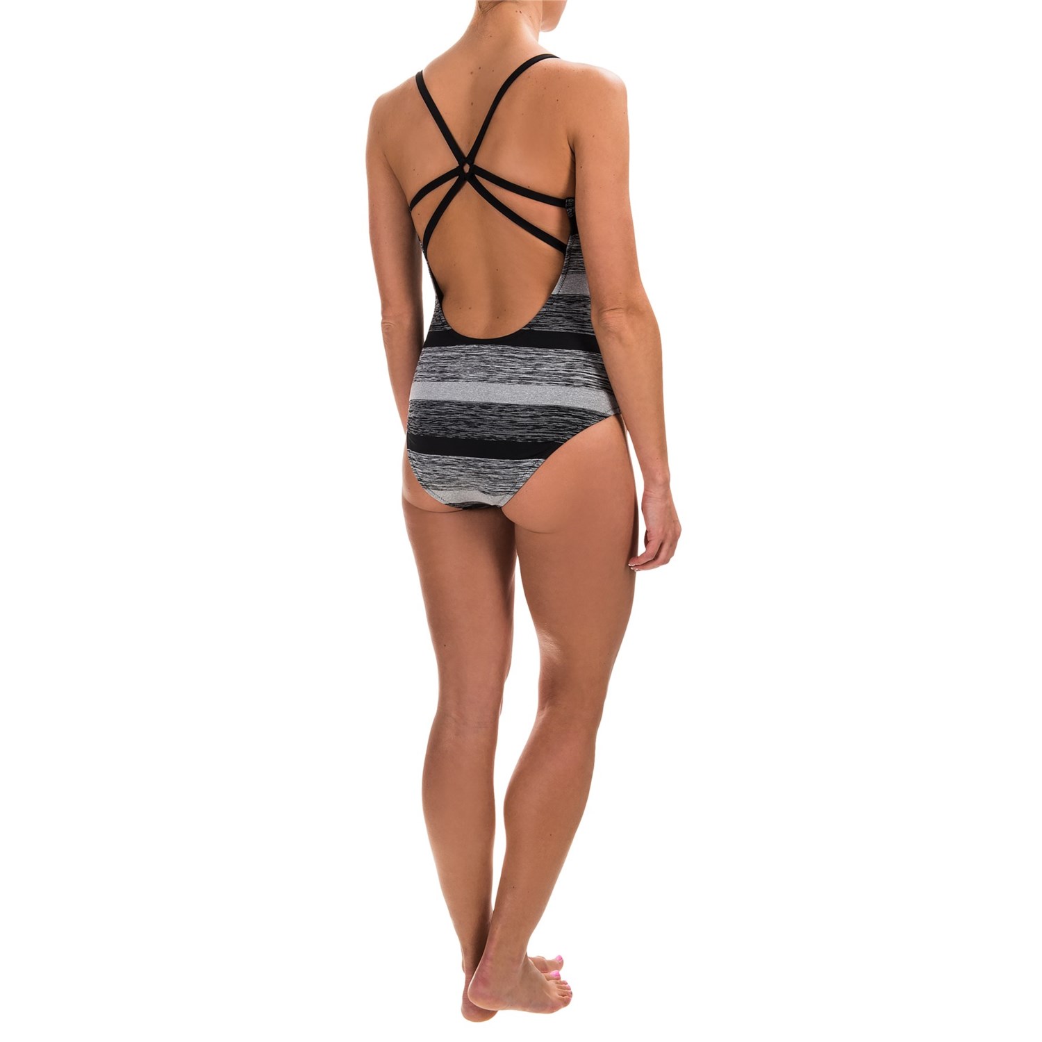 RBX Striped One Piece Swimsuit For Women Save 68 