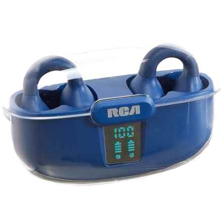 RCA TWS Fit-Pro True Wireless Clip-On Earbuds in Navy