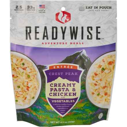 Ready Wise Crest Peak Creamy Pasta and Chicken with Vegetables Meal - 2.5 Servings in Multi