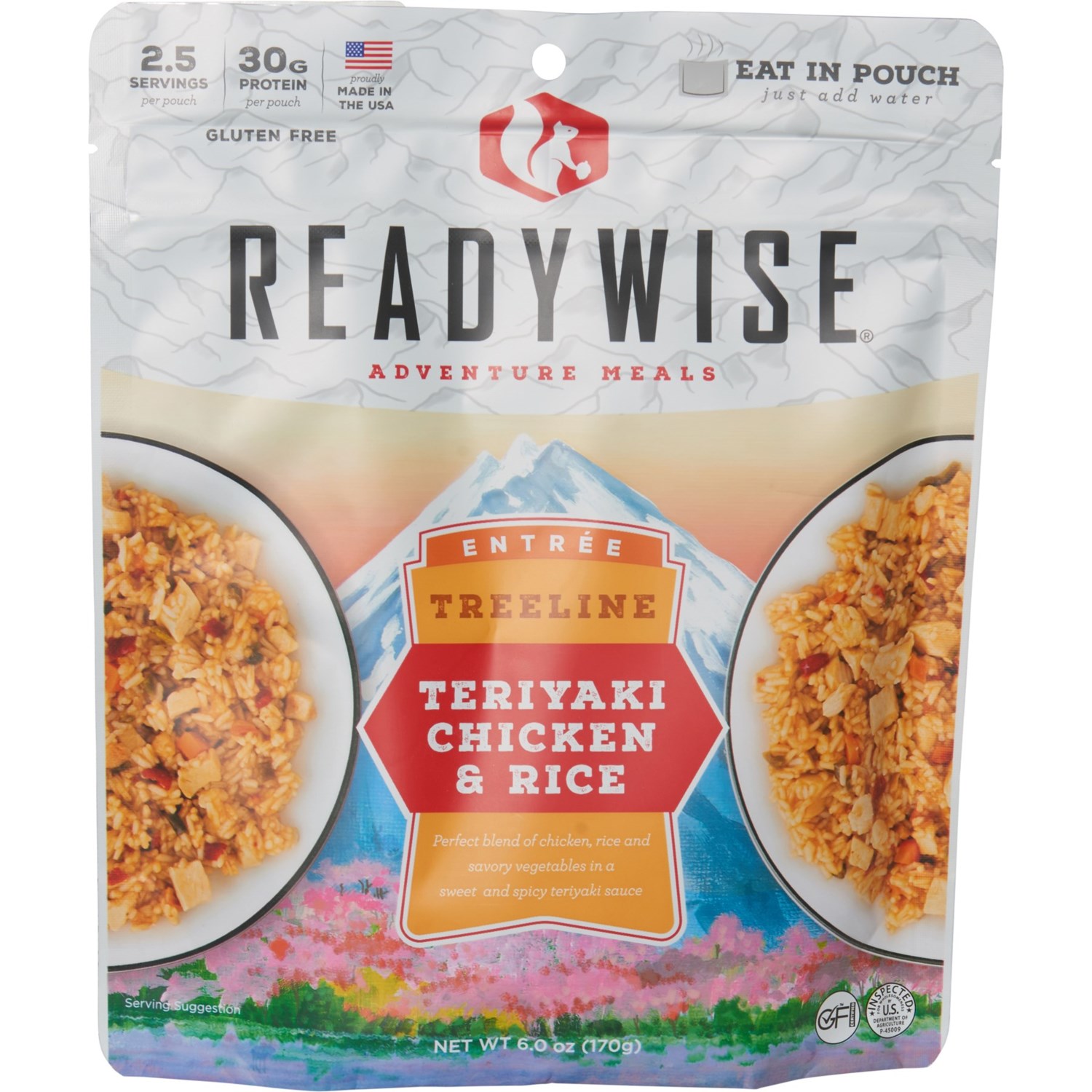 Ready Wise Treeline Teriyaki Chicken and Rice Meal Kit - 2.5 Servings ...