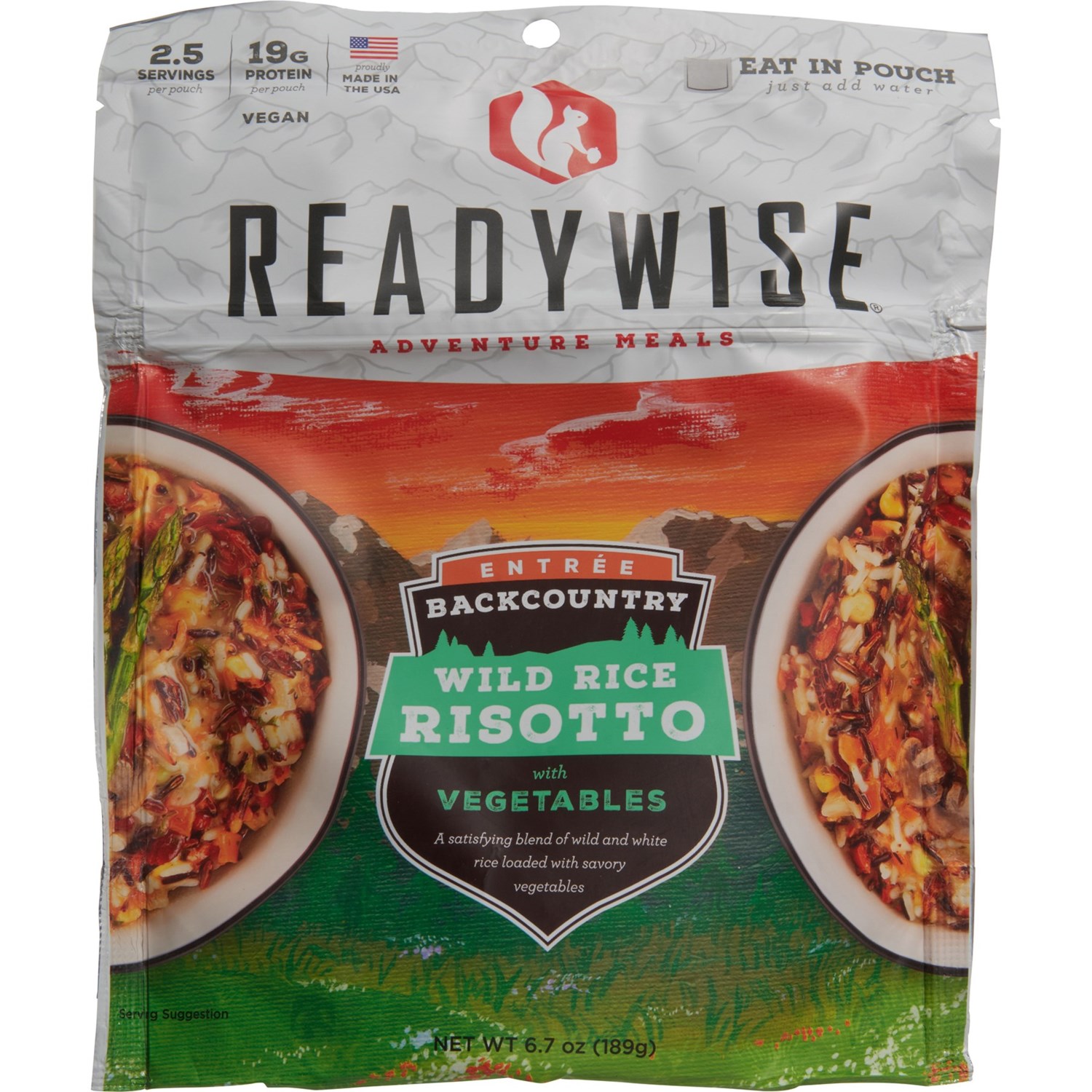 Ready Wise Wild Rice Risotto Meal 2.5 Servings Save 20