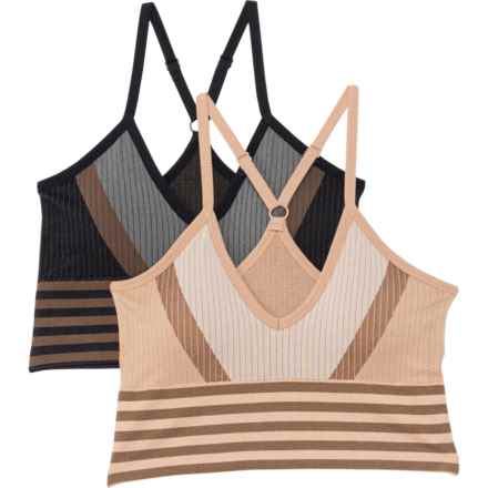Real Longline Drop Needle Color-Block Bra - 2-Pack in Shopping Bag Pack