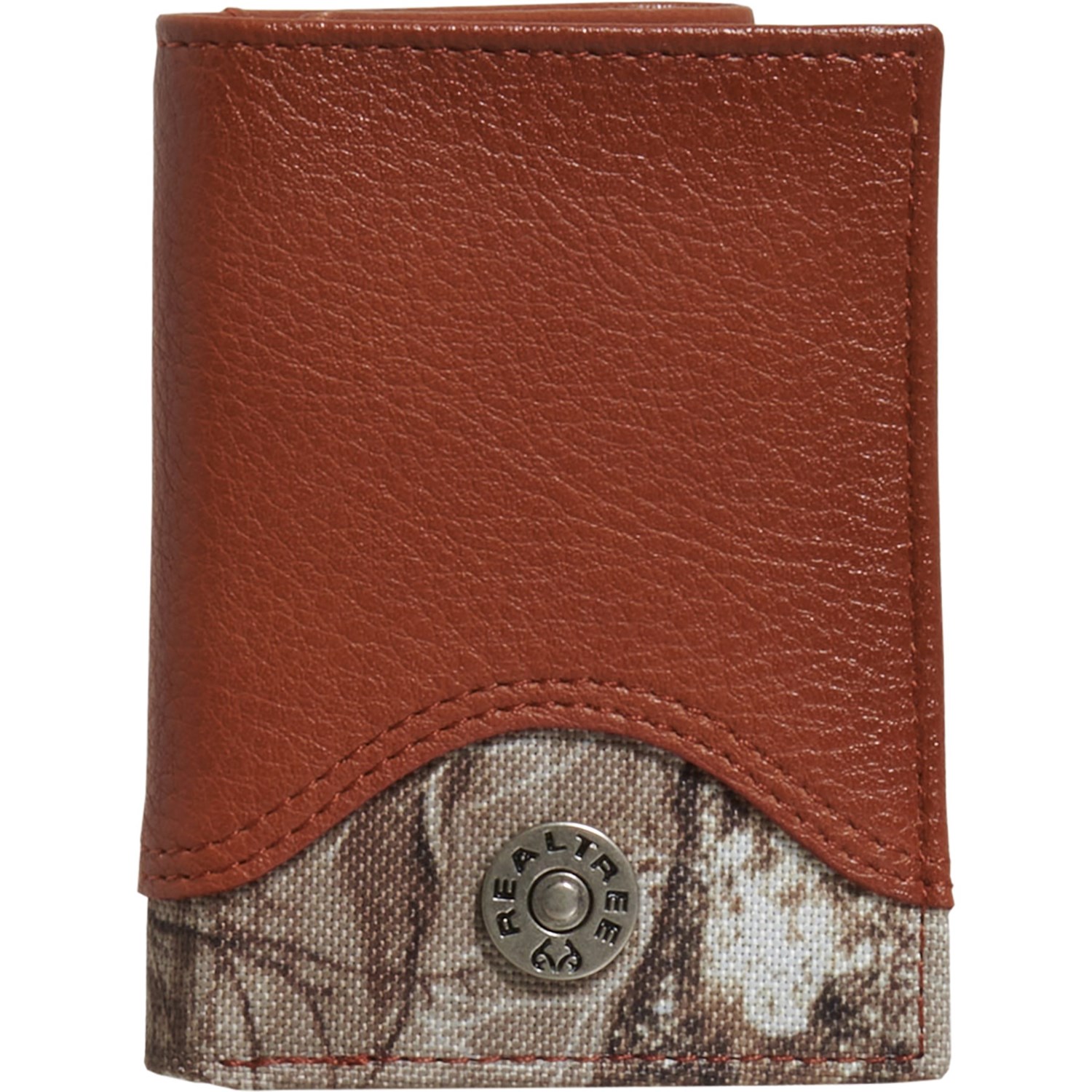 Realtree Leather and Canvas Trifold Wallet (For Men) Save 65