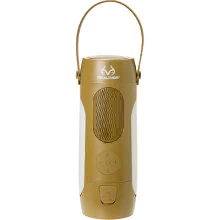 Realtree Wireless Speaker with Foldable Lamp - 200 Lumens in Camo
