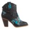 259NM_2 Rebels Sherry Embroidered Boots - Vegan Leather (For Women)