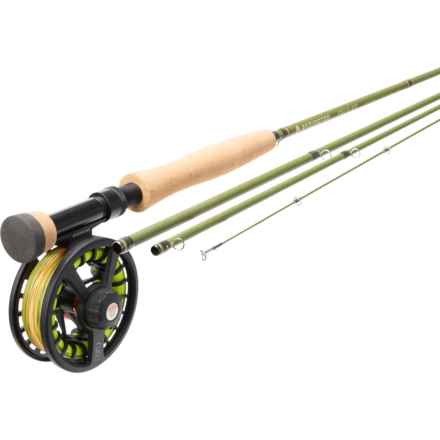 Redington Euro Nymph Field Kit and Fly Rod - 10’, 3wt,  4-Piece in Multi