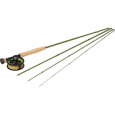 Redington Trout Euro Nymph Fly Rod and Reel Field Kit - 3wt, 10’, 4-Piece in Multi