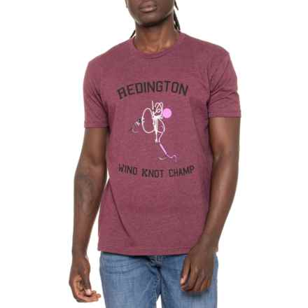 Redington Wind Knot T-Shirt - Short Sleeve in Heather Maroon
