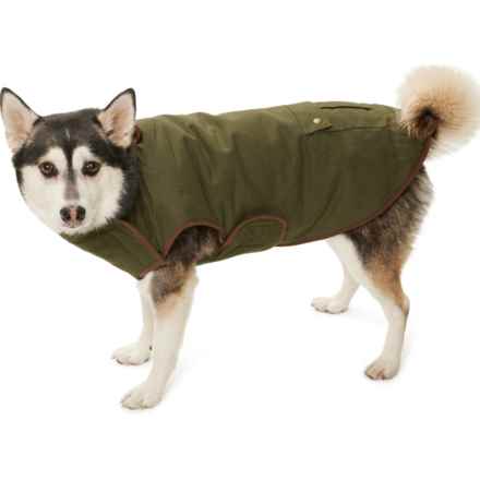 Redmond Clothing Outfitters Reversible Funnel Neck Dog Jacket in Olive