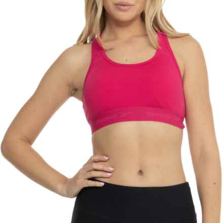Reebok All Action Sports Bra - Racerback, Medium Impact in Love Potion