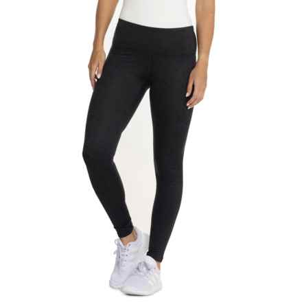 Reebok Ascent High-Rise Leggings in Black Heather