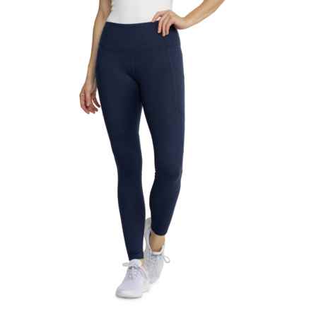 Reebok Ascent High-Rise Leggings in Maritime Blue Heather