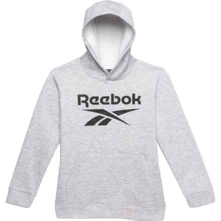 Reebok Big Boys Basic Hoodie in Light Grey Heather