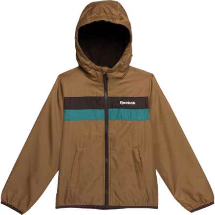 Reebok Big Boys Wind Breaker Jacket in Dark Khaki