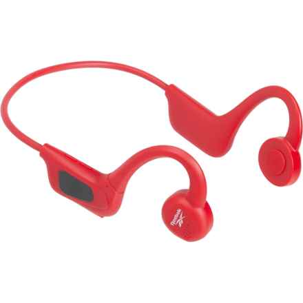 Reebok Bone Conduction Wireless Headphones with Digital Display in Red