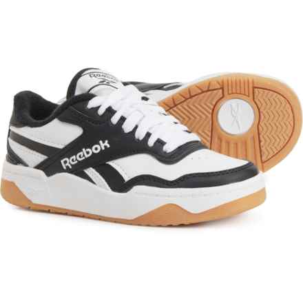 Reebok Boys Court Drift Sneakers in Black/White