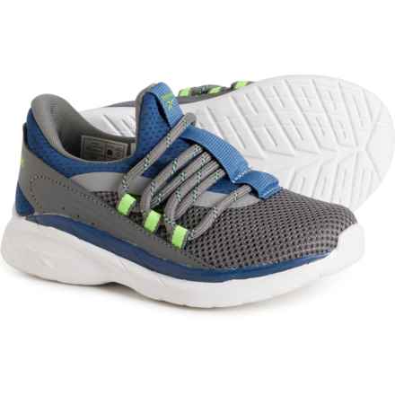 Reebok Boys Flight Line Sneakers - Slip-On in Batik Blue/Grey