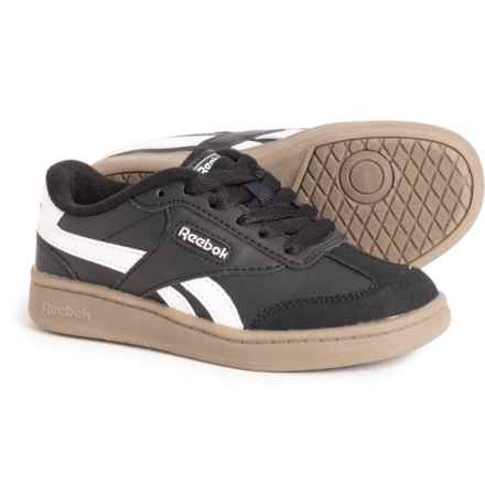 Reebok Boys Forte Lounger Sneakers in Black, White, Gum