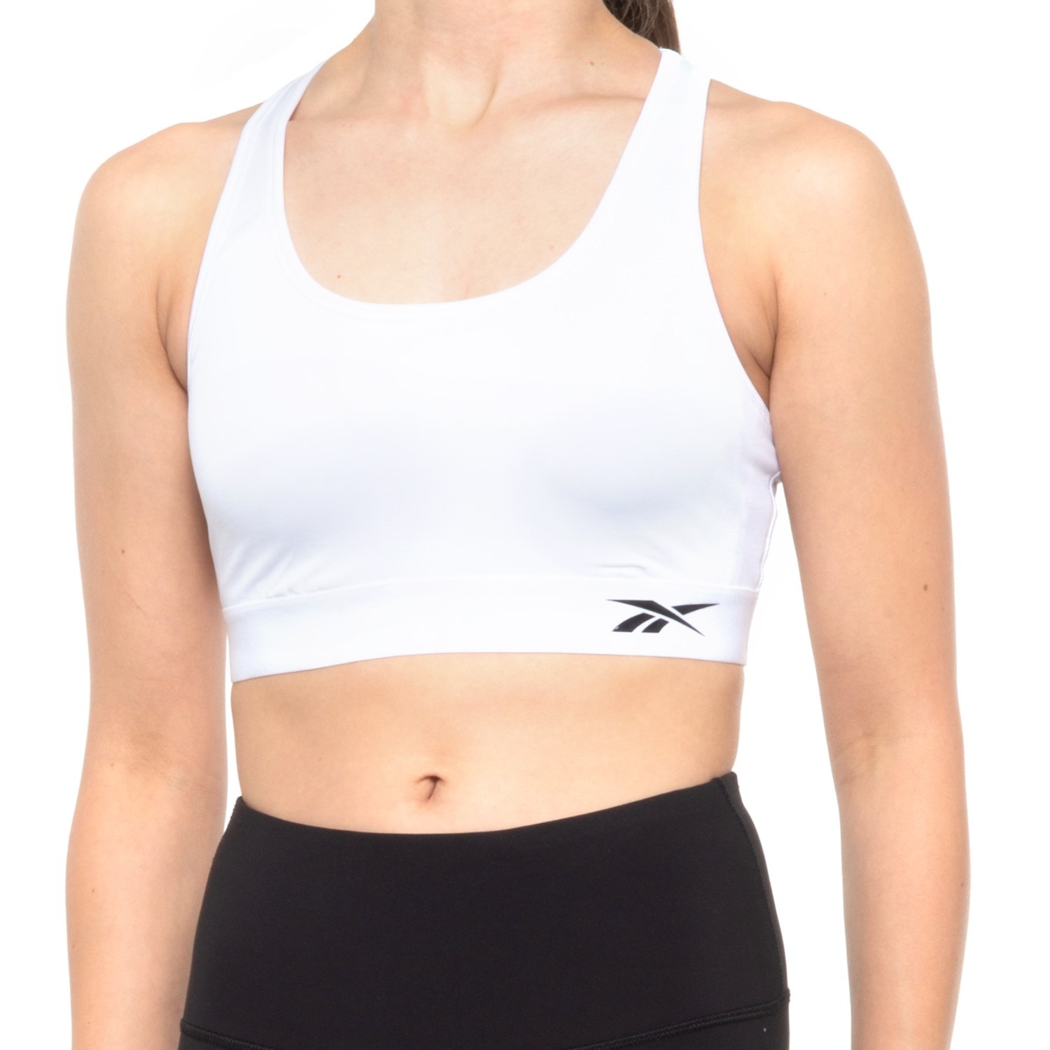 reebok racerback sports bra