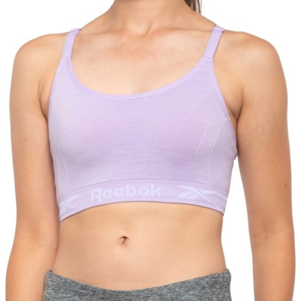reebok women's strappy cami seamless sports bra