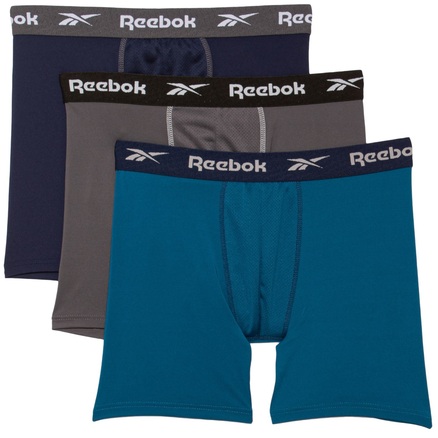 Reebok Cooling Stretch-Performance Boxer Briefs - 3-Pack - Save 50%