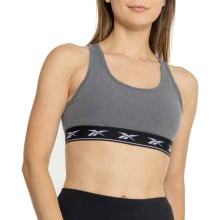 Reebok Forever Sports Bra - Medium Impact in Charcoal Heather