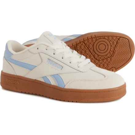 Reebok Forte Lounger Sneakers - Leather (For Women) in Natural/Lt Blue/Tan