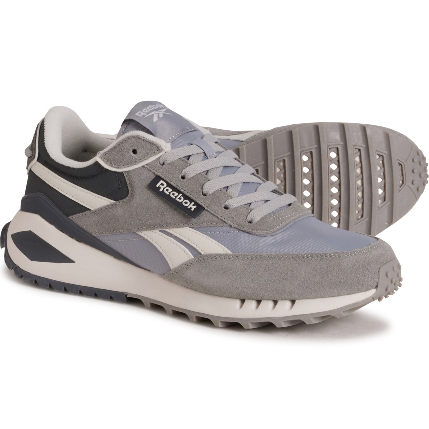 Reebok TE Racer Sneakers for Men Pure Grey Chalk Cold Grey Size 10.5 Leather