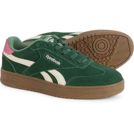 Reebok Girls Forte Lounger Double-Up Sneakers - Leather in Dk Green/Natural/Lt Pink