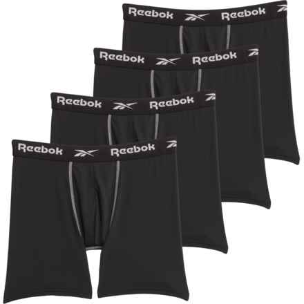 Reebok High-Performance Boxer Briefs - 4-Pack in Black/Black/Black/Black