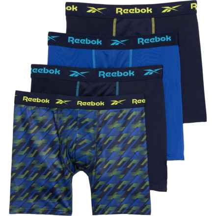 Reebok High-Performance Boxer Briefs - 4-Pack in Black/Blackened Pearl/Black/Blackened Pearl