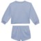 4AMVY_2 Reebok Infant Girls University Sweatshirt and Shorts Set