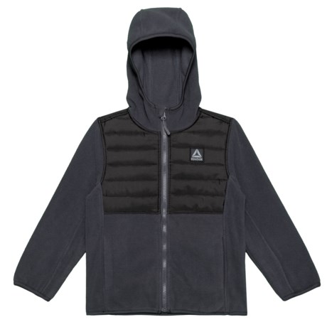 Reebok Boys Active Polar Fleece Jacket with No Hood