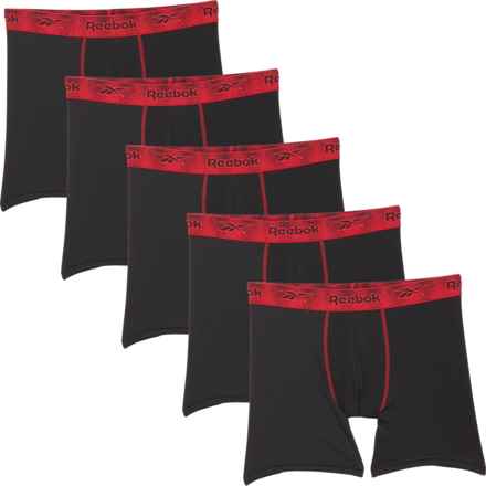 Reebok Performance Boxer Briefs - 5-Pack in All Black