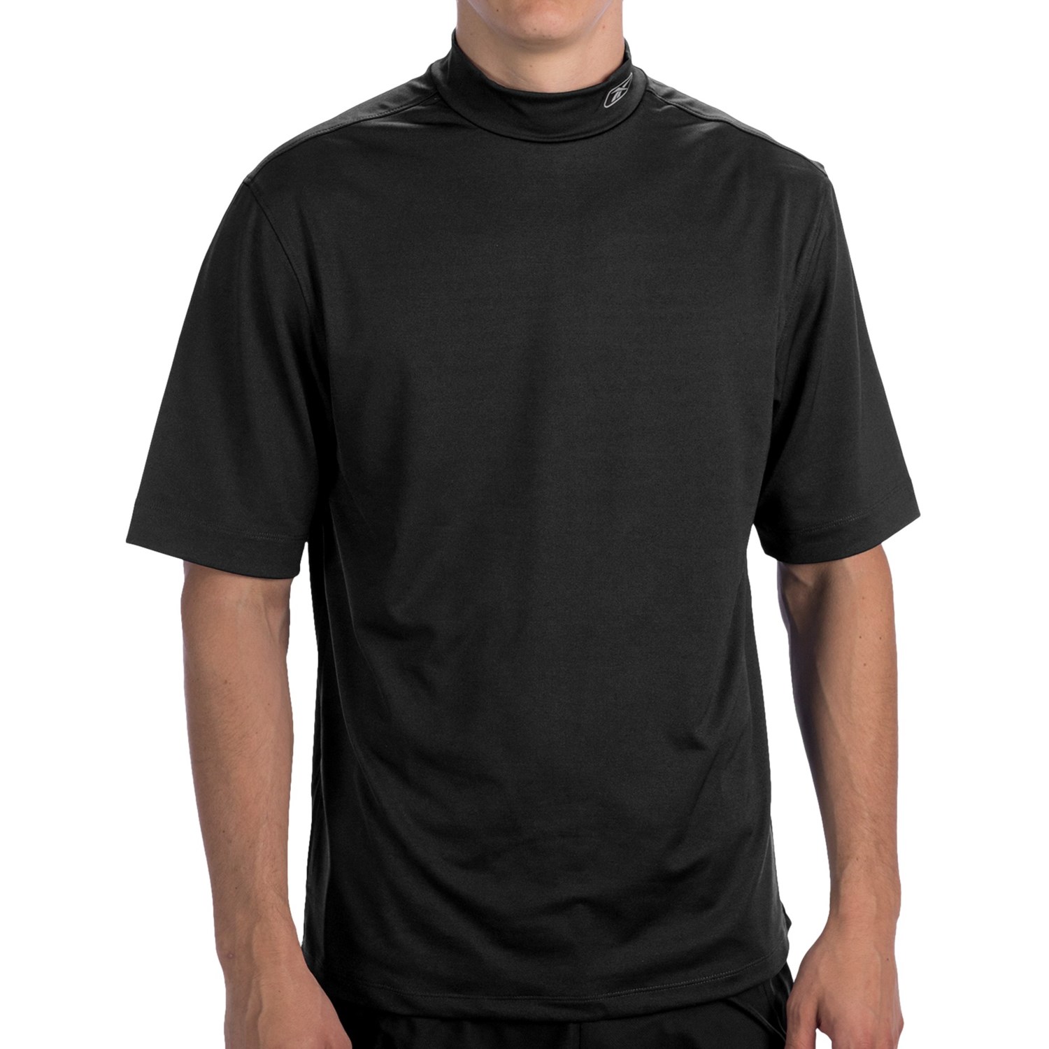 Reebok PlayDry T-Shirt - Mock Neck, Short Sleeve (For Men) - Save 34%