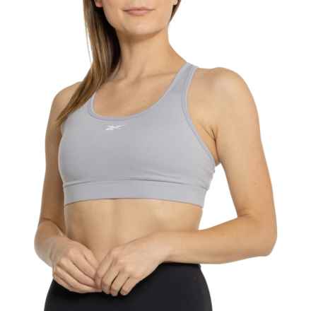 Reebok Rebel Sports Bra - Medium Impact in Grey Heather