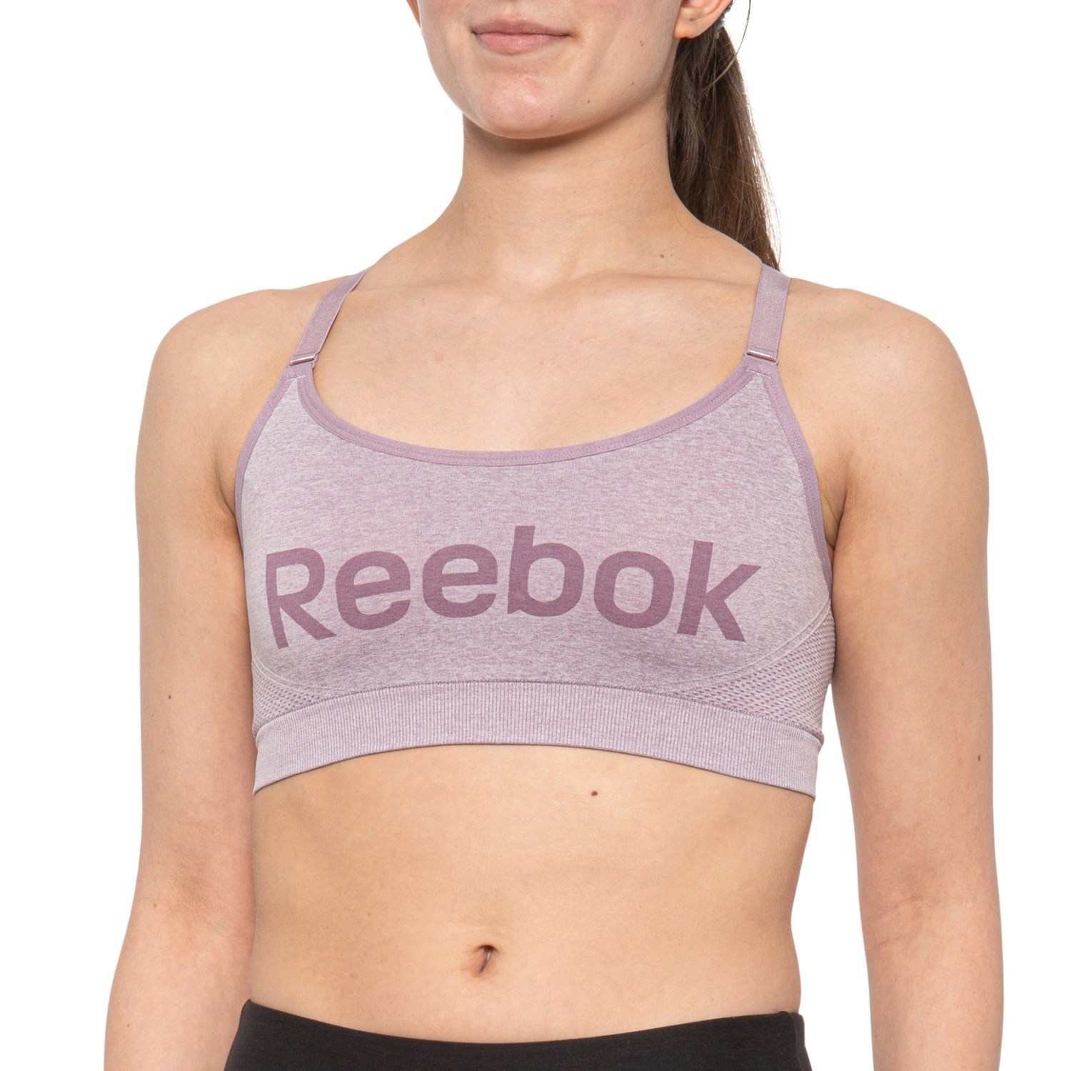 reebok women's seamless sports bra