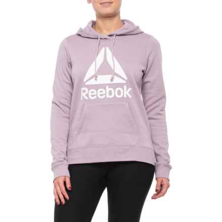 reebok women's fleece popover lace up hoodie